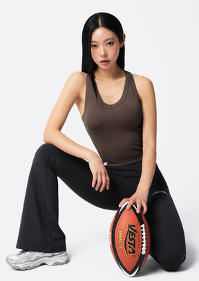 Essential Seamless V領挖背長版背心上衣｜共4色 ｜XFL3BL1504