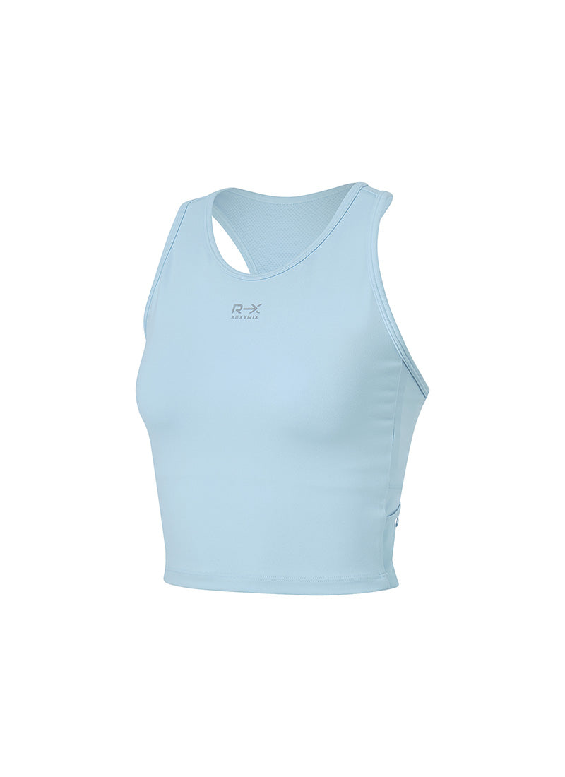 RX 舒適網眼口袋短版背心上衣｜共5色｜XFK3BL1515