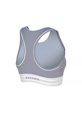 Active Fit 黑標360N柔彈美感文字下襬運動背心上衣｜共5色｜XWFBR16J3