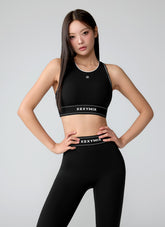 Active Fit 黑標360N柔彈美感文字下襬運動背心上衣｜共5色｜XWFBR16J3