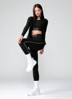 Active Fit 黑標360N柔彈美感文字下襬運動背心上衣｜共5色｜XWFBR16J3