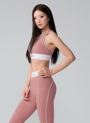 Active Fit 黑標360N柔彈美感文字下襬運動背心上衣｜共5色｜XWFBR16J3