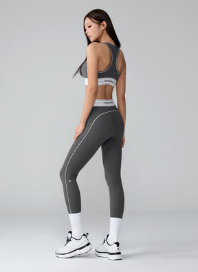 Active Fit 黑標360N柔彈美感文字下襬運動背心上衣｜共5色｜XWFBR16J3