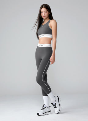 Active Fit 黑標360N柔彈美感文字下襬運動背心上衣｜共5色｜XWFBR16J3