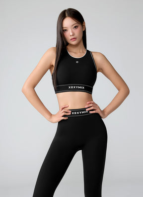 Active Fit 黑標360N柔彈美感文字腰帶緊身褲｜共5色｜XWFLG17J3