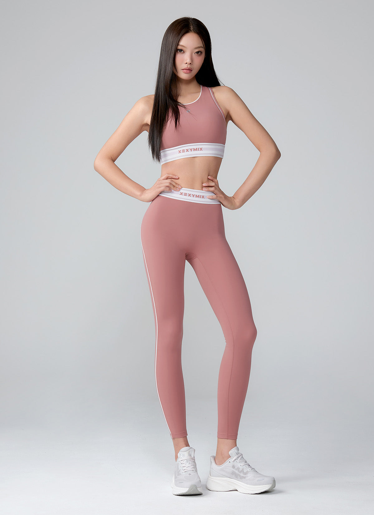 Active Fit 黑標360N柔彈美感文字腰帶緊身褲｜共5色｜XWFLG17J3