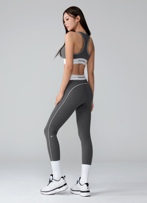 Active Fit 黑標360N柔彈美感文字腰帶緊身褲｜共5色｜XWFLG17J3