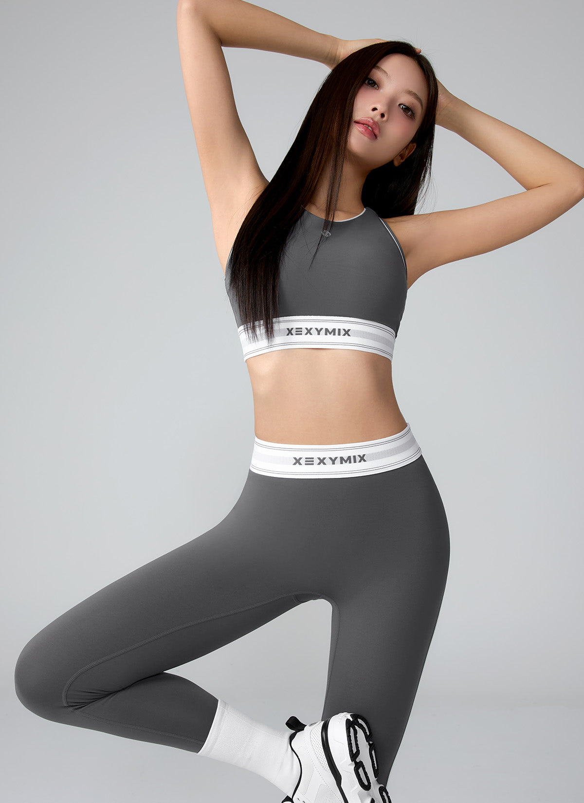 Active Fit 黑標360N柔彈美感文字腰帶緊身褲｜共5色｜XWFLG17J3