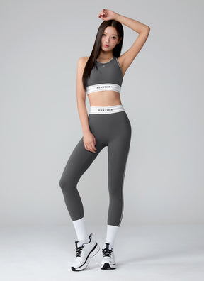 Active Fit 黑標360N柔彈美感文字腰帶緊身褲｜共5色｜XWFLG17J3