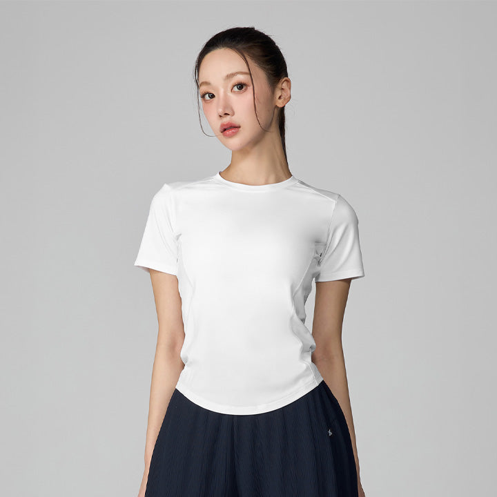 Ice Scent 圓弧下襬短袖上衣｜共7色｜XFL2TS1005