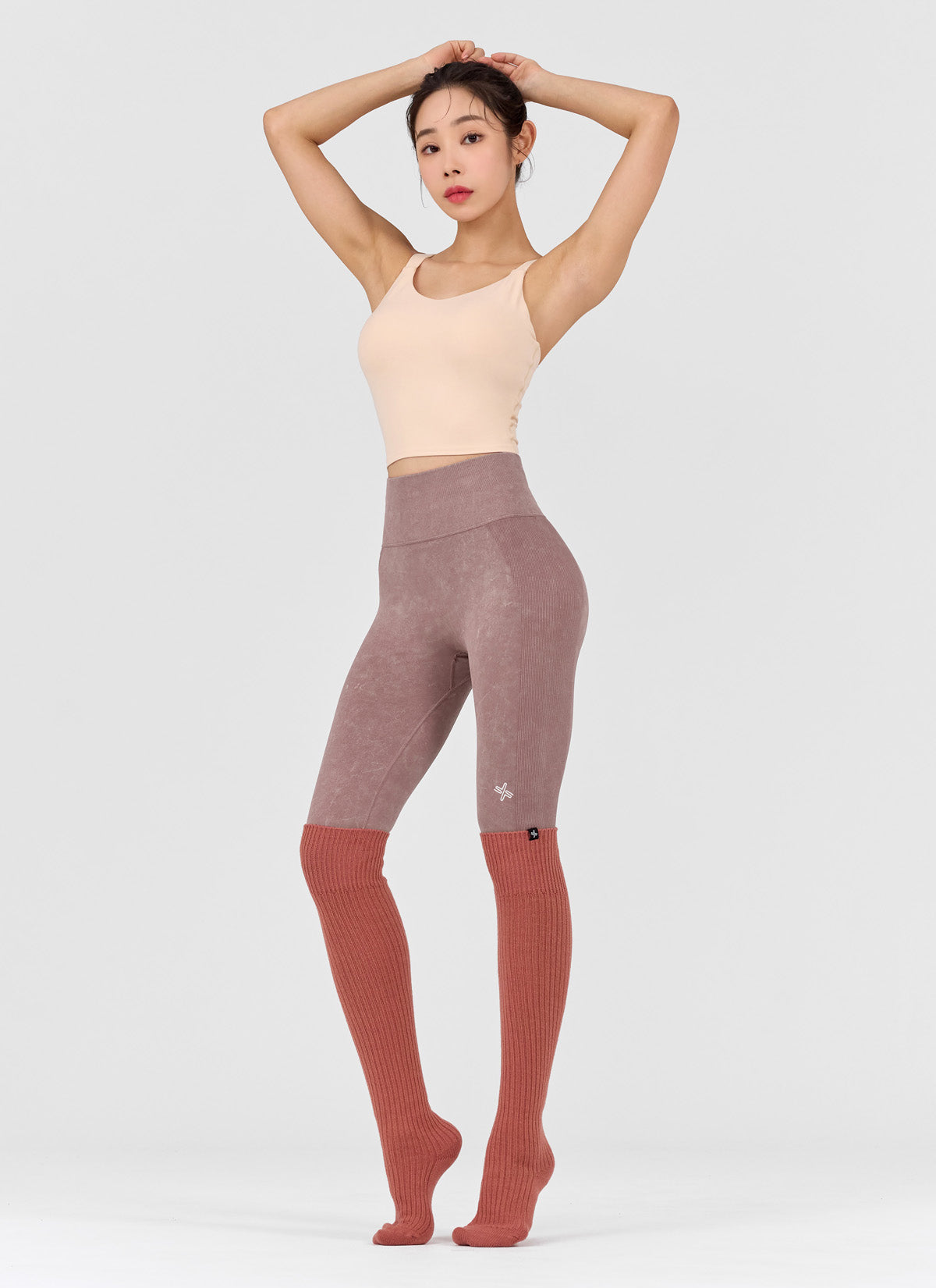 X標誌針織過膝大腿襪｜共11色｜XED200M