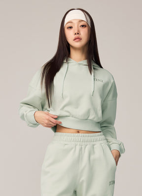XXMX溫暖拉絨連帽短版大學TEE｜共5色｜XTFHD02H4