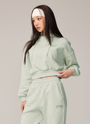 XXMX溫暖拉絨連帽短版大學TEE｜共5色｜XTFHD02H4