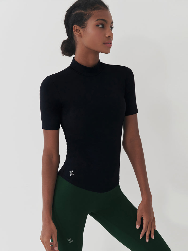 微立領完美Cotton-Like修身短袖上衣｜共10色｜XT4331F