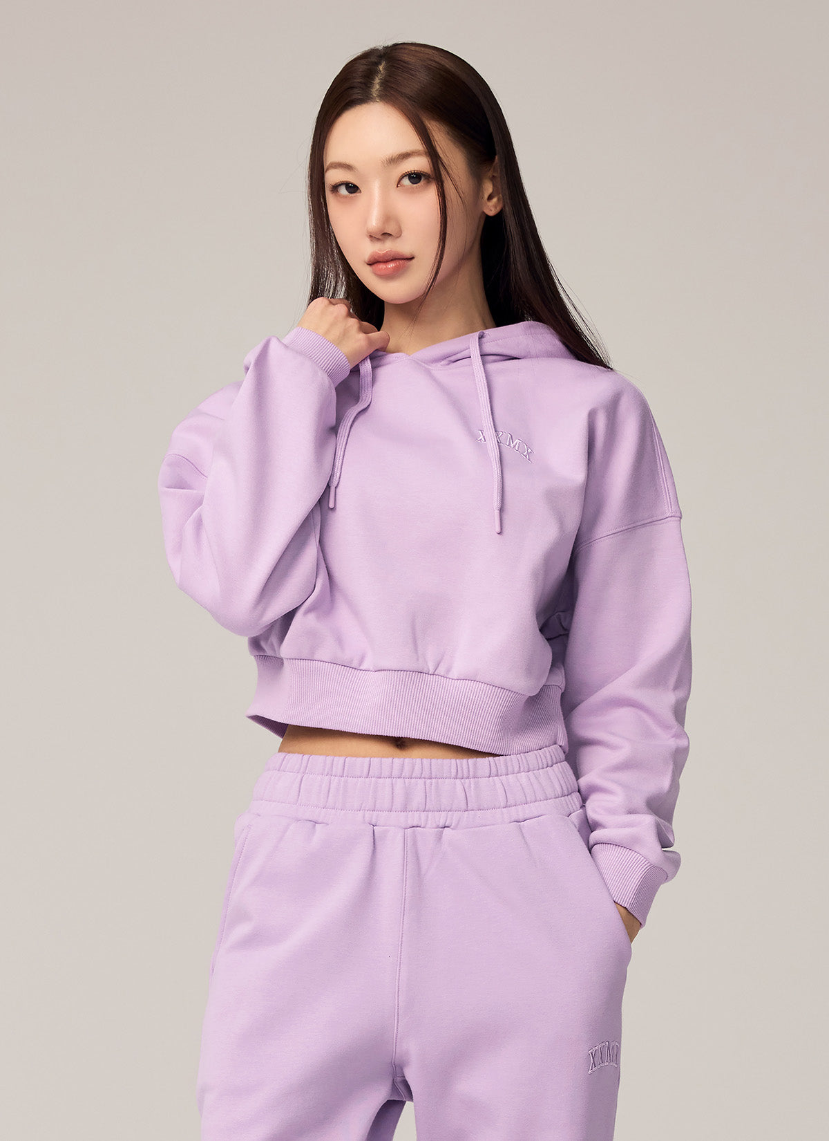 XXMX溫暖拉絨連帽短版大學TEE｜共5色｜XTFHD02H4