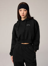XXMX溫暖拉絨連帽短版大學TEE｜共5色｜XTFHD02H4
