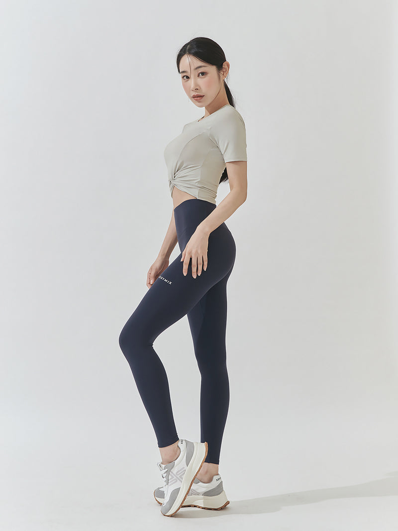 涼感羽毛美腰扭結短版上衣｜共16色｜XT4316F