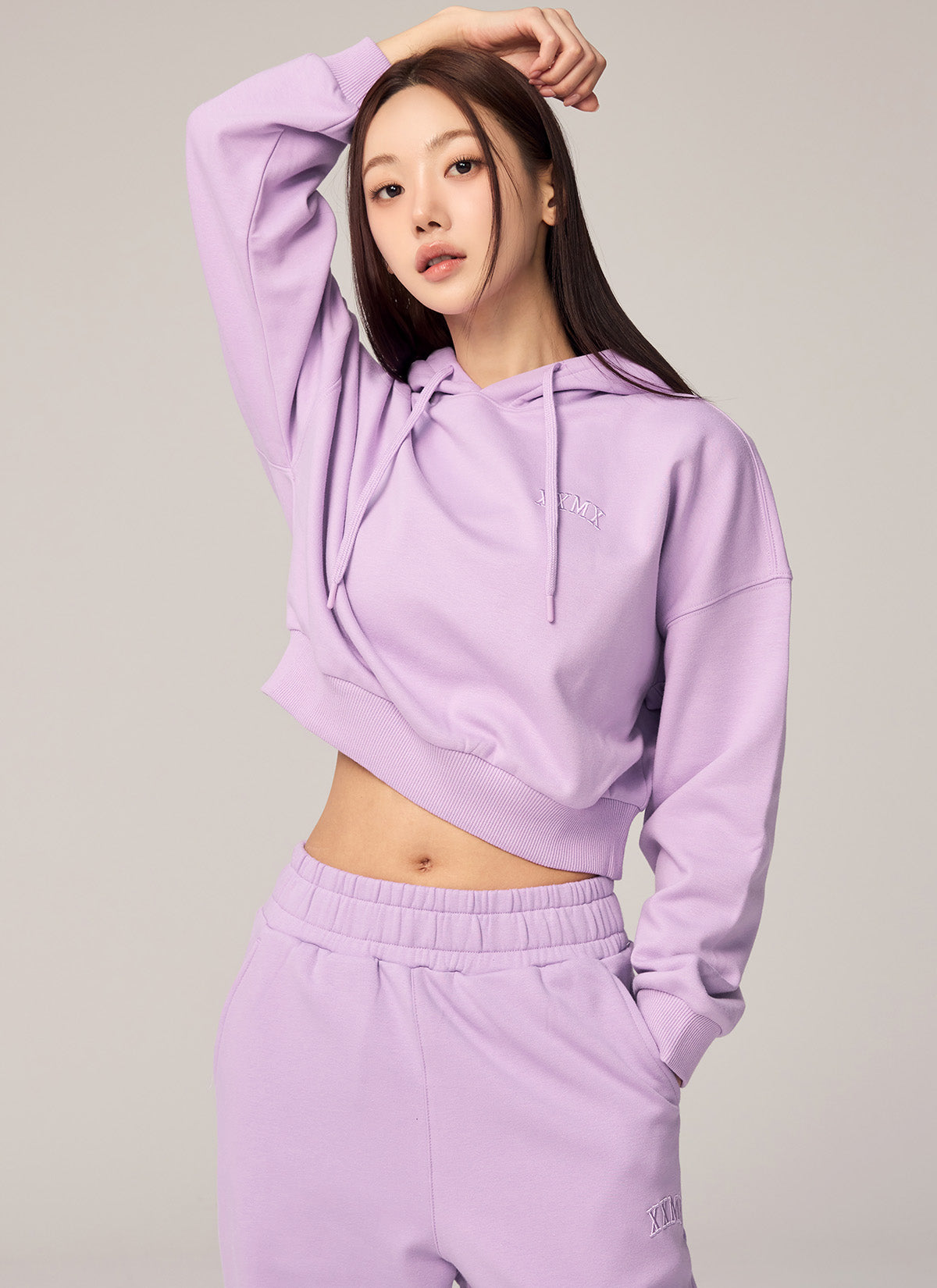 XXMX溫暖拉絨連帽短版大學TEE｜共5色｜XTFHD02H4