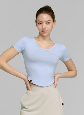 XELLA™ Light 圓弧短版短袖上衣｜共19色｜XT4355G