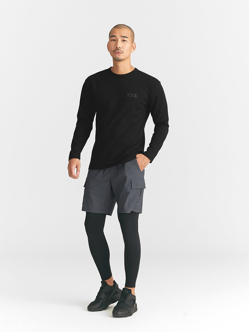 Muscle Fit Dual 健身長袖上衣｜共7色｜XT2218G