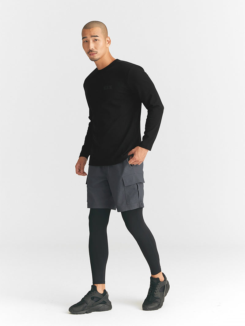 Muscle Fit Dual 健身長袖上衣｜共7色｜XT2218G