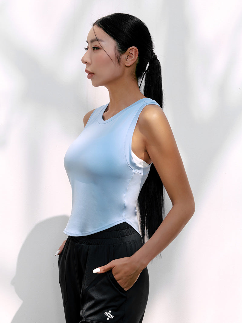 XELLA™ Light 圓領短版背心｜共15色｜XT4354G