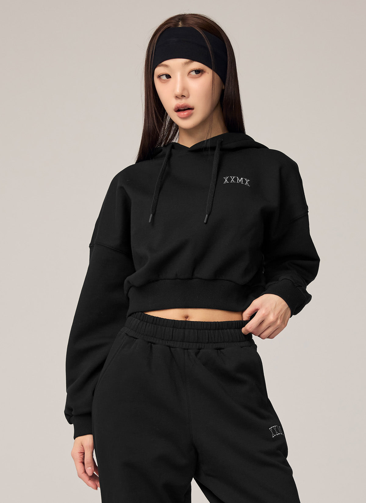 XXMX溫暖拉絨連帽短版大學TEE｜共5色｜XTFHD02H4