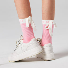 XEXYMIX後側蝴蝶結綁帶中筒襪｜共4色｜XGFGS02H0
