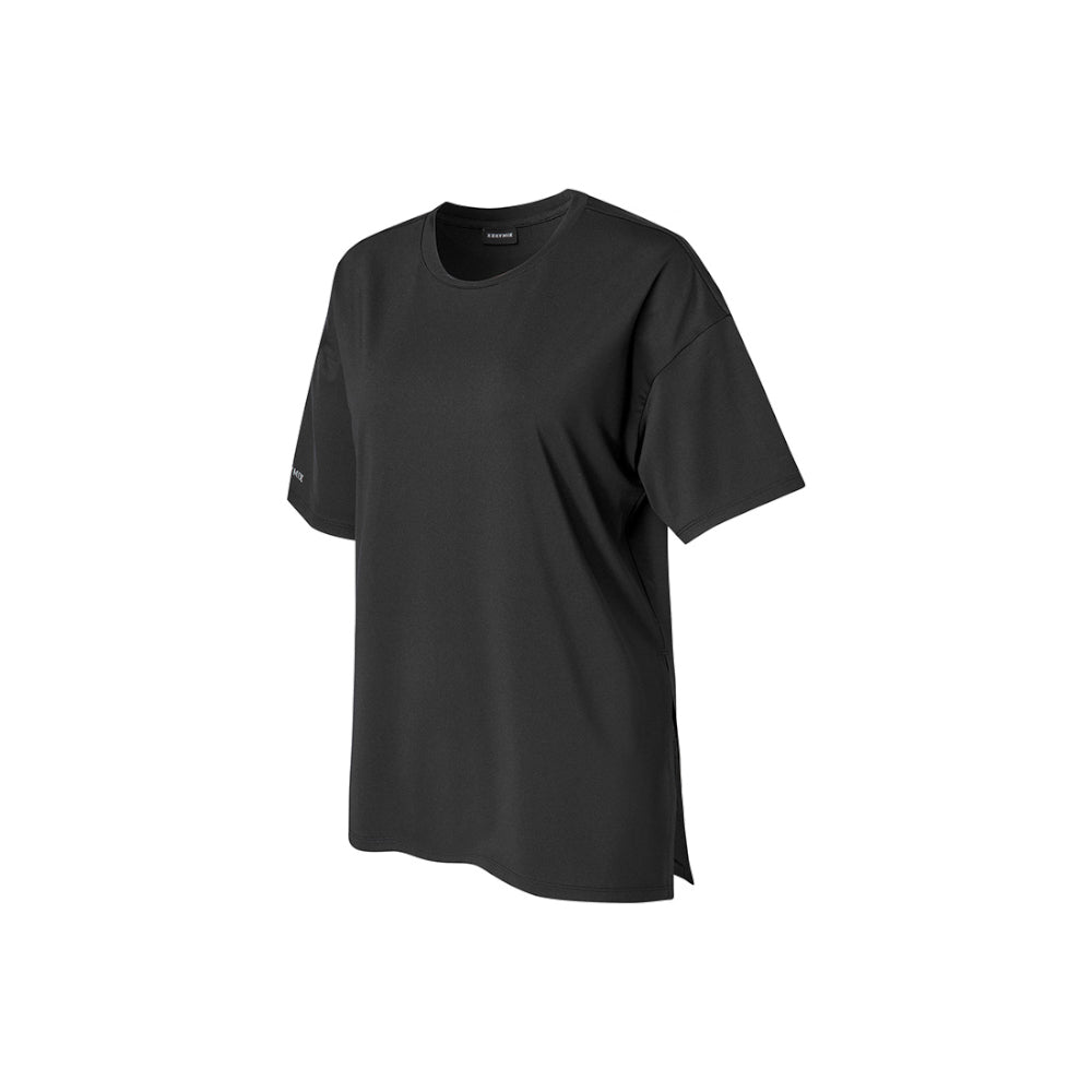 Ice Feather 2.0不對稱開衩寬鬆長版短袖上衣｜共6色｜XFK1TS1003