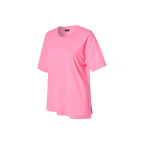 Ice Feather 2.0不對稱開衩寬鬆長版短袖上衣｜共6色｜XFK1TS1003