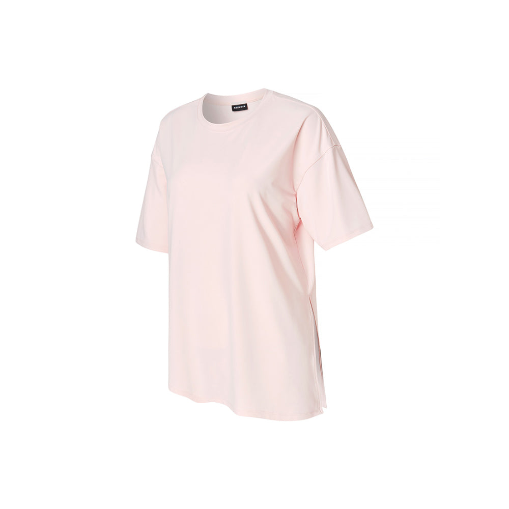 Ice Feather 2.0不對稱開衩寬鬆長版短袖上衣｜共6色｜XFK1TS1003