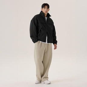 Men's柔軟刷毛細褶寬褲｜共5色｜XMK4PT1102