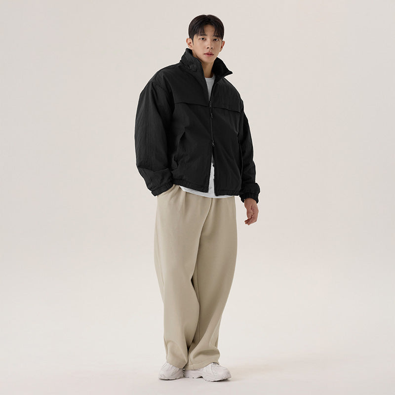 Men's柔軟刷毛細褶寬褲｜共5色｜XMK4PT1102