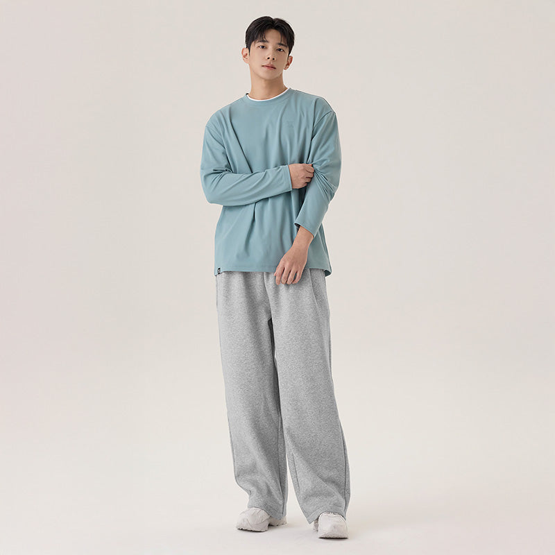 Men's柔軟刷毛細褶寬褲｜共5色｜XMK4PT1102