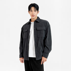 Men's燈芯絨口袋襯衫外套｜共4色｜XMK3HC1104