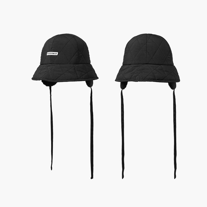 絎縫蓋耳綁帶設計漁夫帽｜共2色｜XAUCP05J3