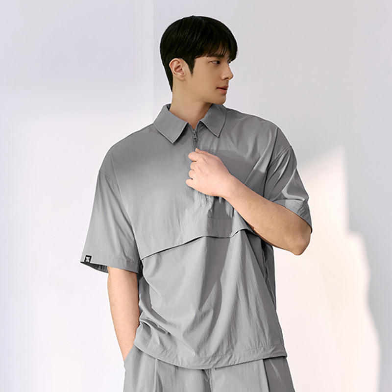 Daily Woven 半拉鍊防風短袖上衣｜共3色｜XMK2TS1105