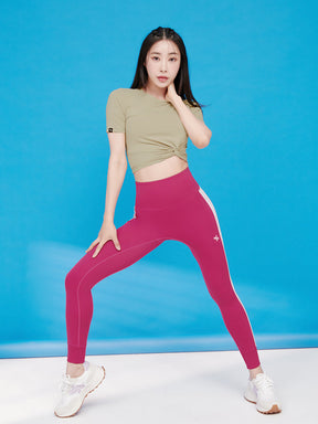 涼感羽毛美腰扭結短版上衣｜共16色｜XT4316F