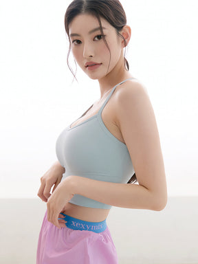 簡約美背交叉細肩帶上衣｜共5色｜XT7104E