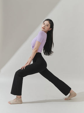 涼感羽毛美腰扭結短版上衣｜共16色｜XT4316F