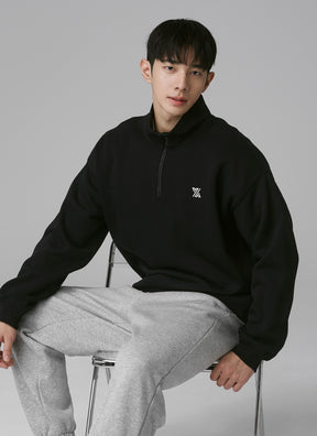 Essential X標誌立領半拉鍊拉絨大學TEE｜共2色｜XTMHZ10J3