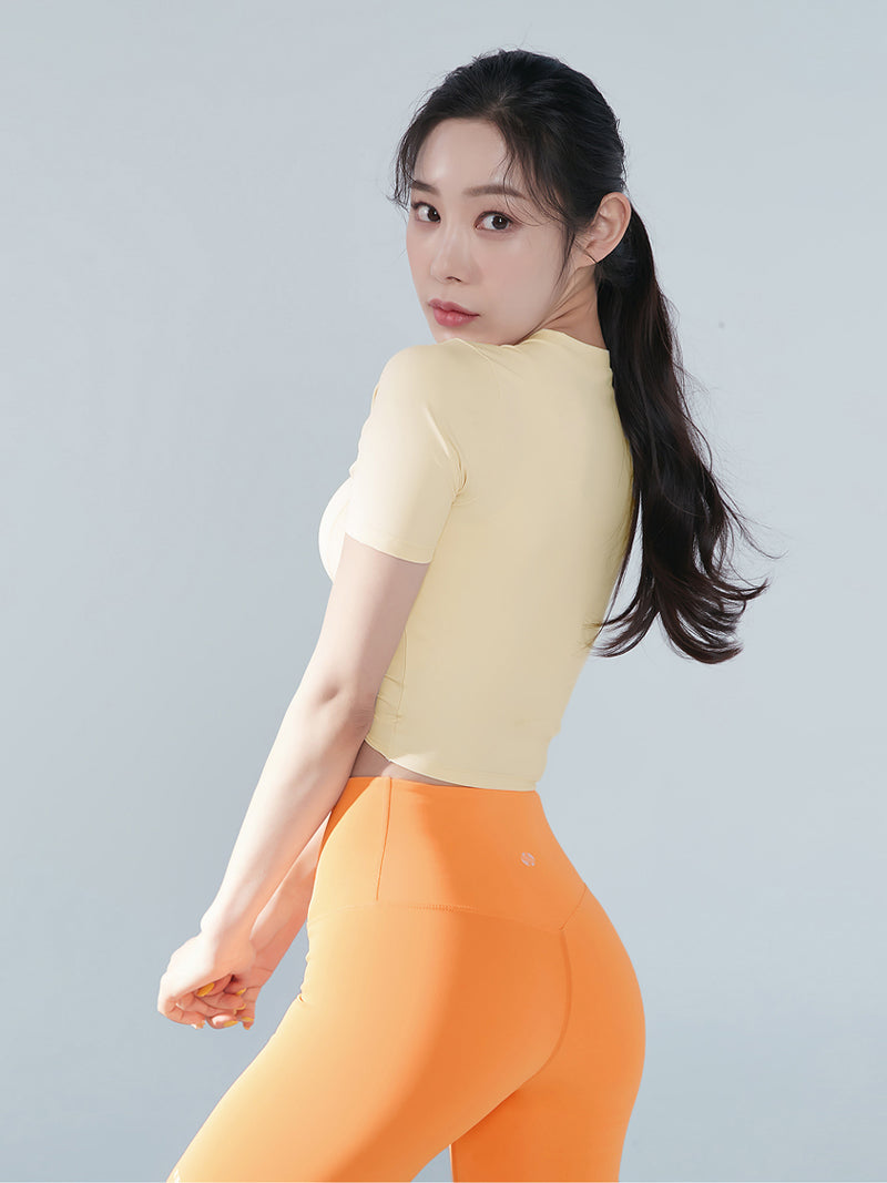 涼感羽毛美腰扭結短版上衣｜共16色｜XT4316F