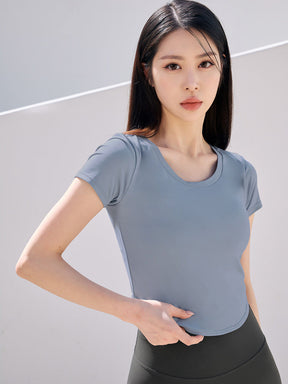 XELLA™ Light 圓弧短版短袖上衣｜共19色｜XT4355G
