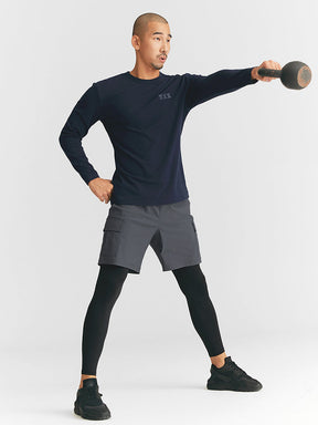 Muscle Fit Dual 健身長袖上衣｜共7色｜XT2218G