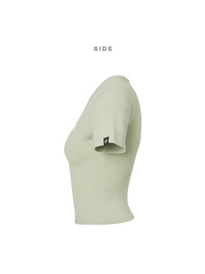 圓領簡潔文字露臍短袖上衣｜共17色｜XA5203T