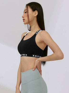 黑標360N 亮點美背文字運動風格背心上衣｜共4色｜XFK1BR1502