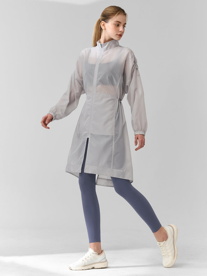 Airy Active 輕盈高領縮腰長版外套｜共3色｜XFK1JL1001