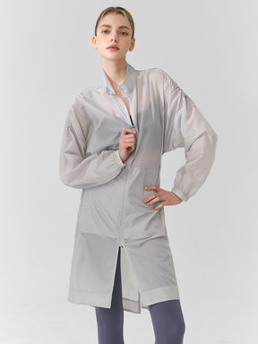 Airy Active 輕盈高領縮腰長版外套｜共3色｜XFK1JL1001