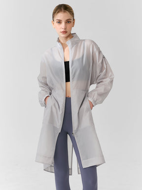 Airy Active 輕盈高領縮腰長版外套｜共3色｜XFK1JL1001
