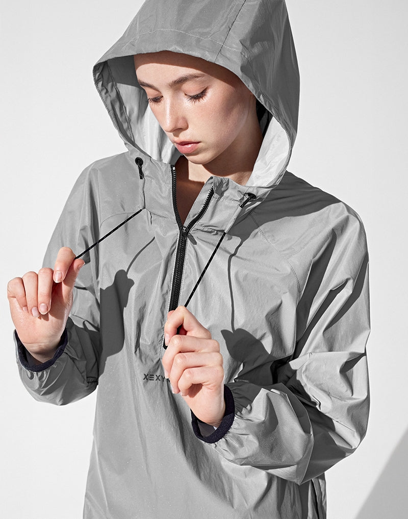RX All Over 半拉鍊連帽長袖上衣｜反光銀 Reflective Silver｜XFK1JL1005